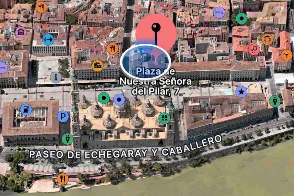 La Plaza Del Pilar Apartment Сарагоса Екстериор снимка